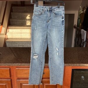 Altar'd State Sky Blue Cropped Jeans
